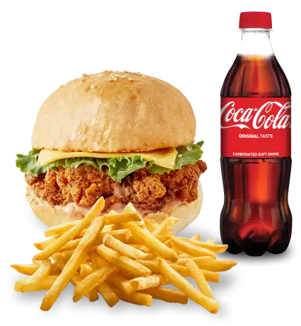 Double chief burger combo