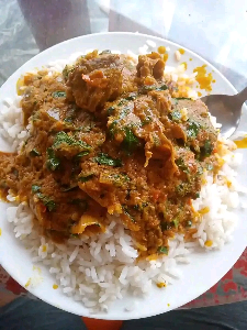 rice and Banga soup
