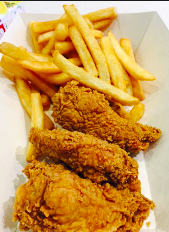 Chicken and chips