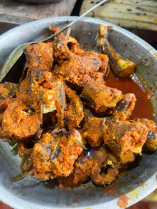 Fried hake fish