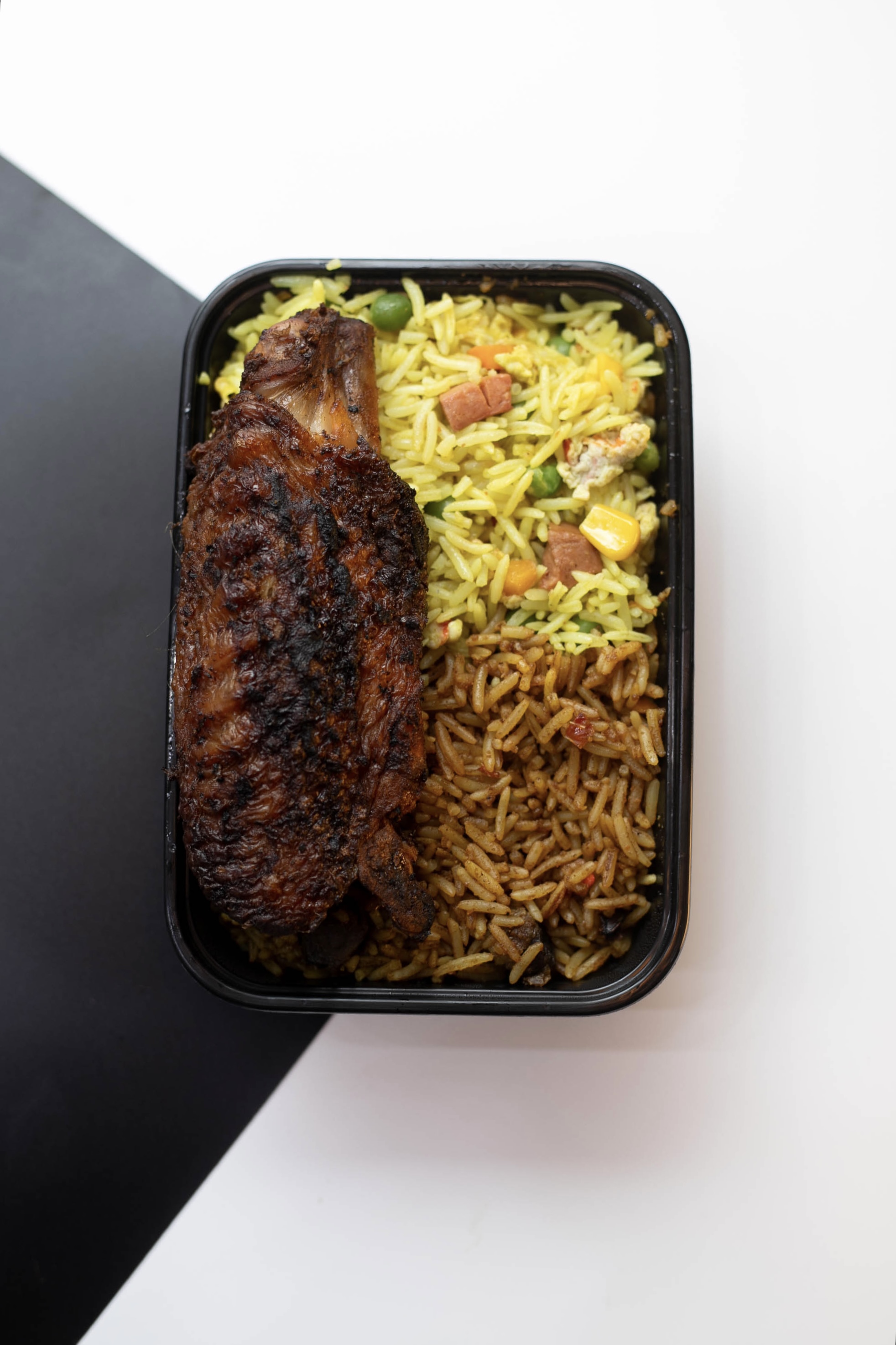 Nimota & suya rice + protein