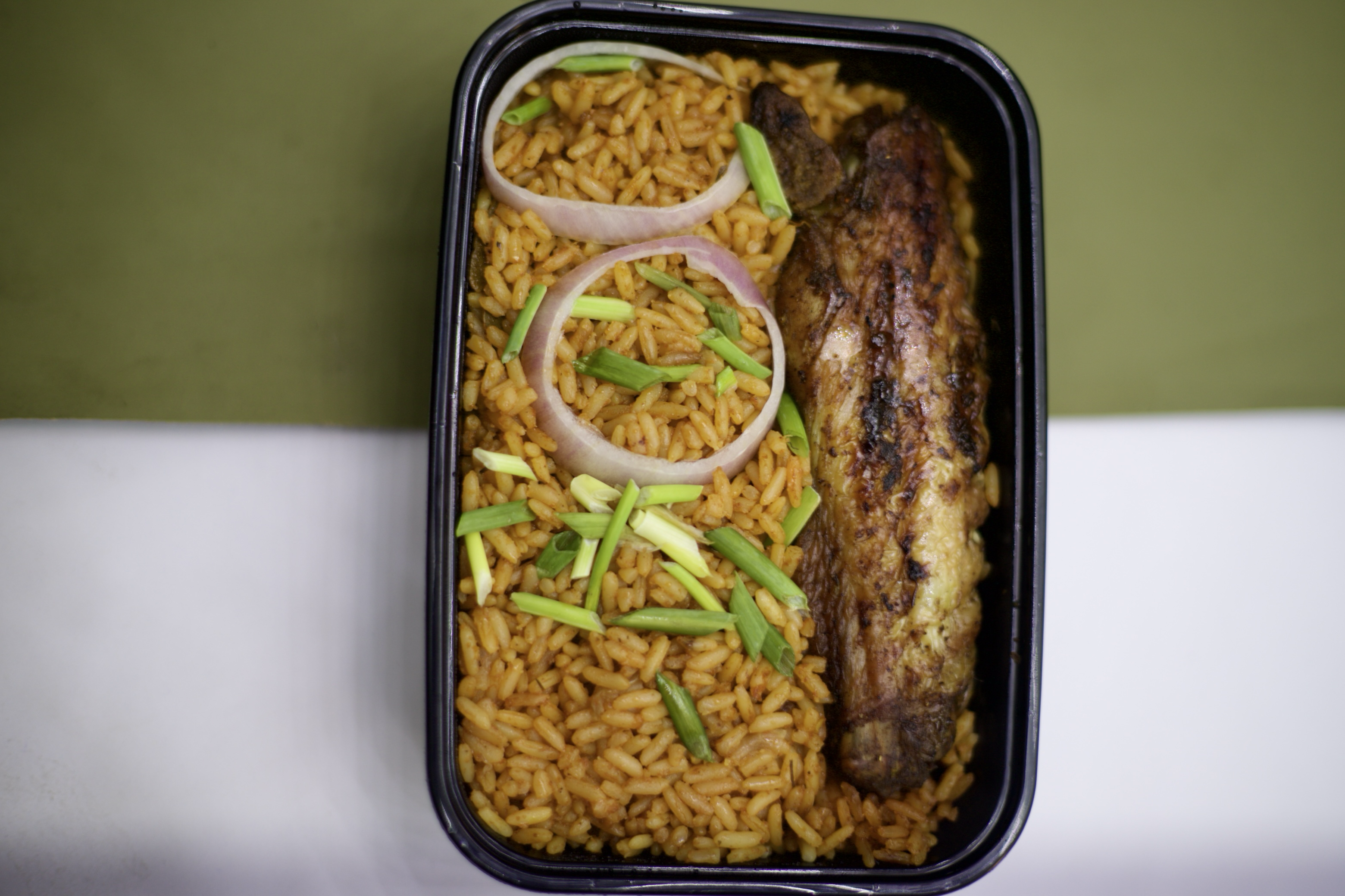 Jollof rice and fish