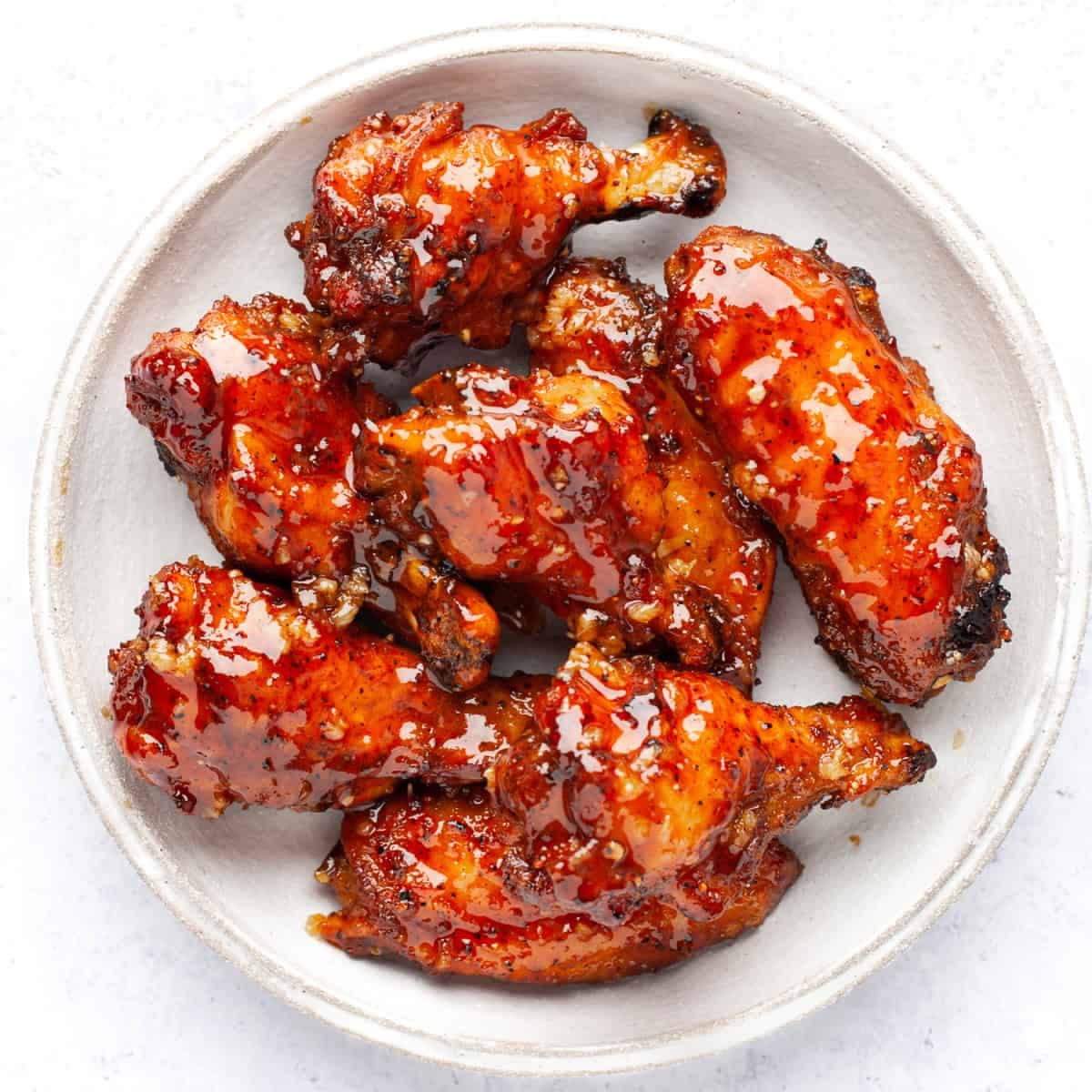 Honey glazed chicken wings - 4pcs