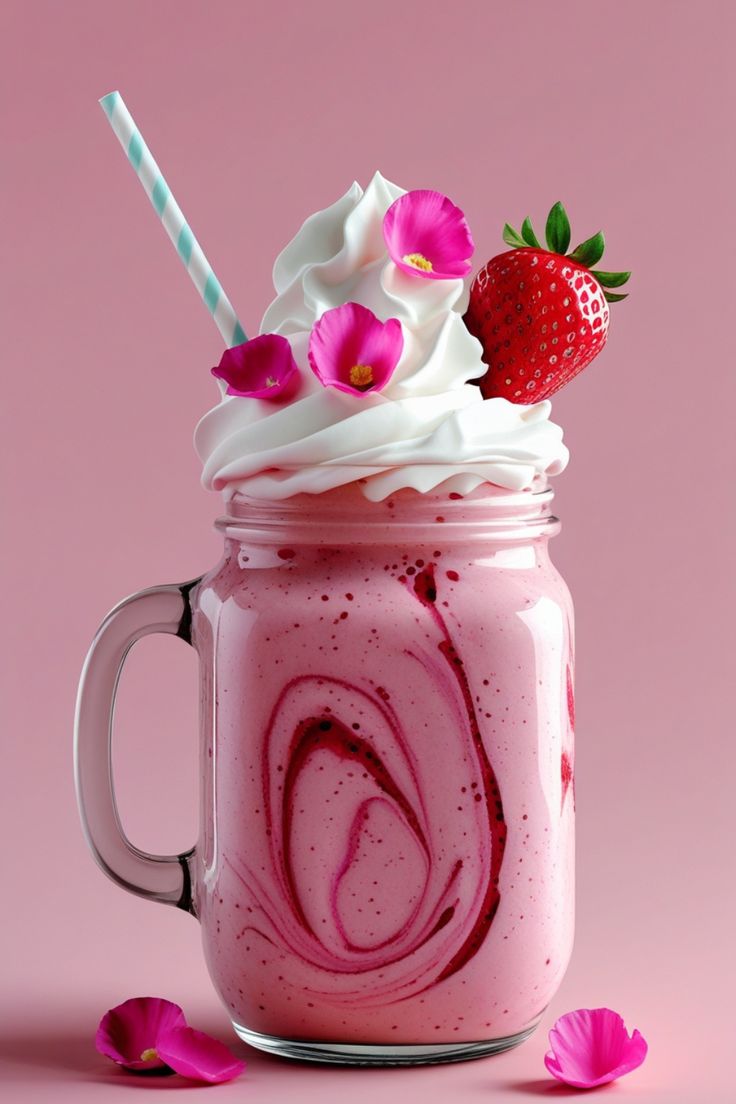 Strawberry milkshake - Big