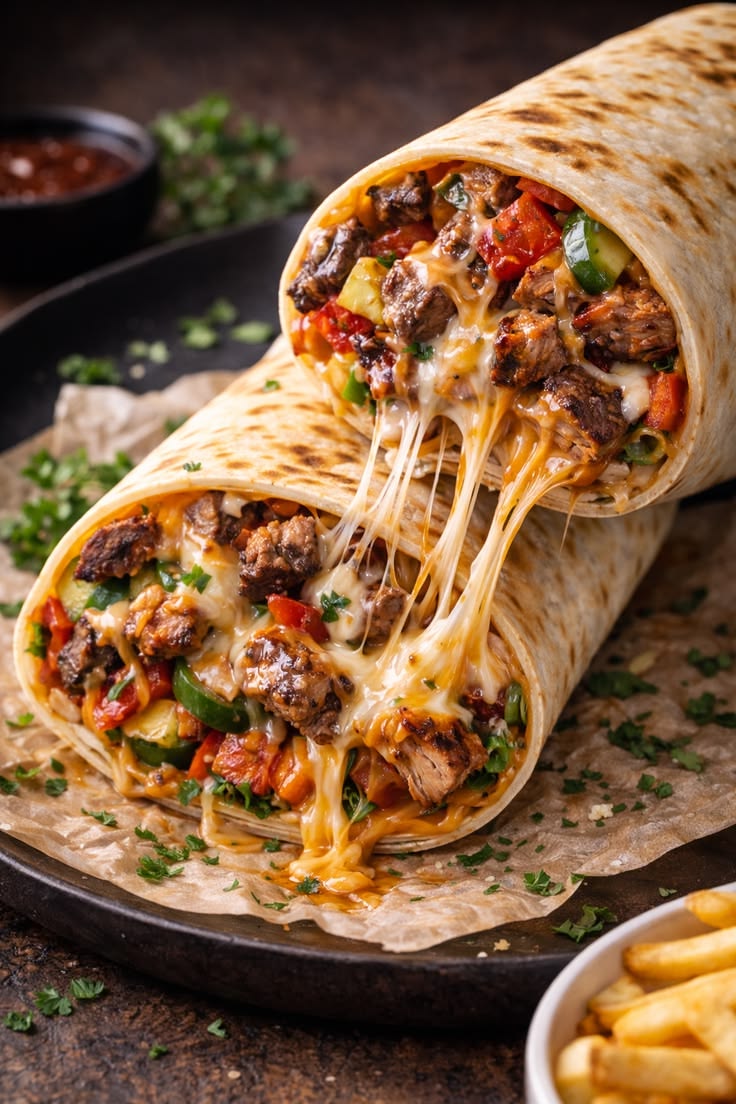 Cheesy chicken shawarma - Single sausage