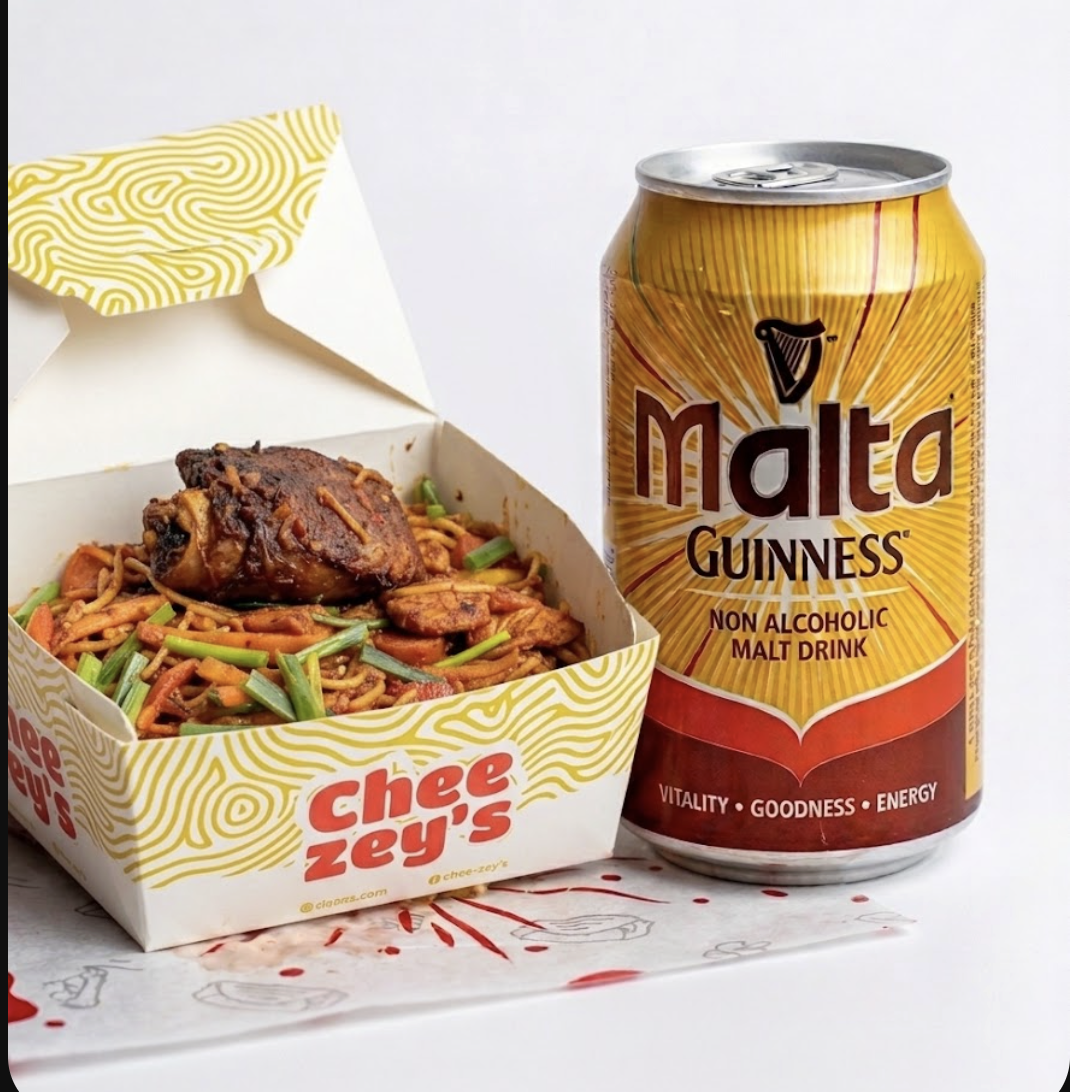 Chick stir, turkey and malta guinness combo