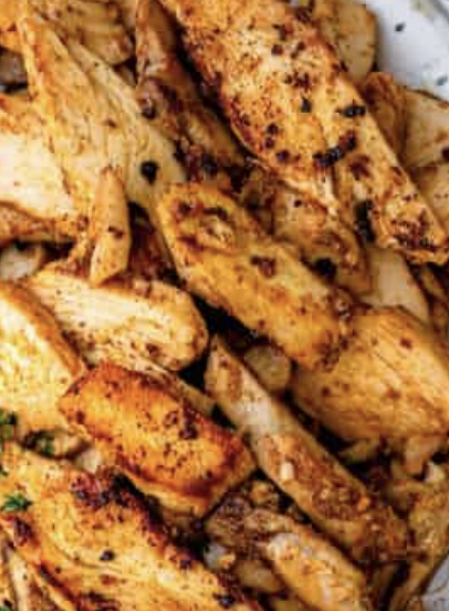 Extra chicken on shawarma