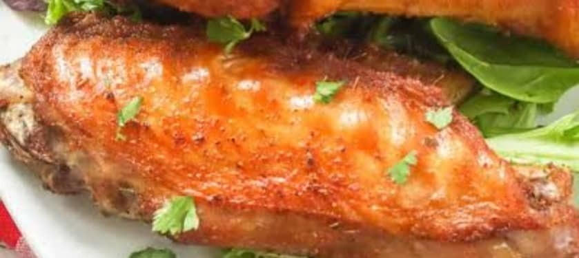 Grilled turkey wings