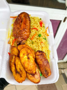 Continental fried rice and turkey