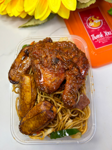 Spaghetti and Chicken Perri Perri