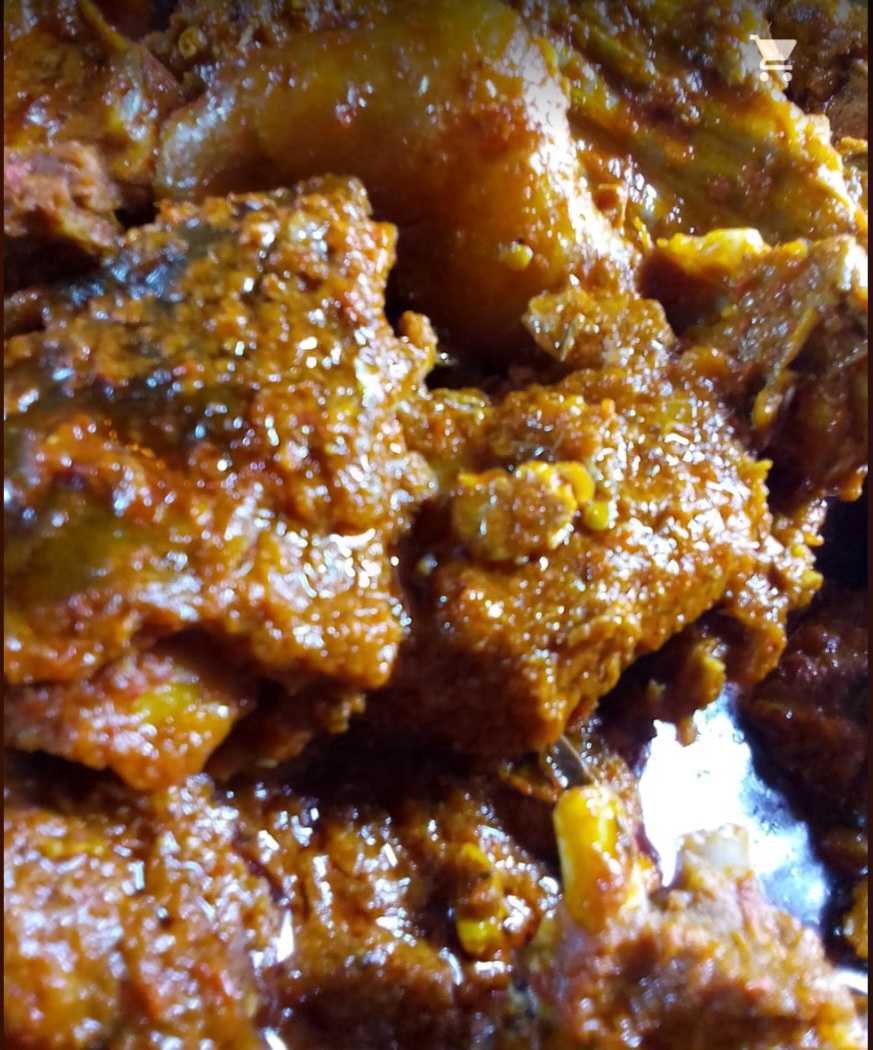 Boiled cow meat